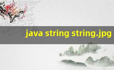 java string string
