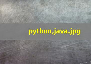 python,java