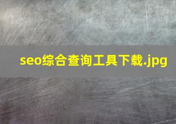 seo综合查询工具下载
